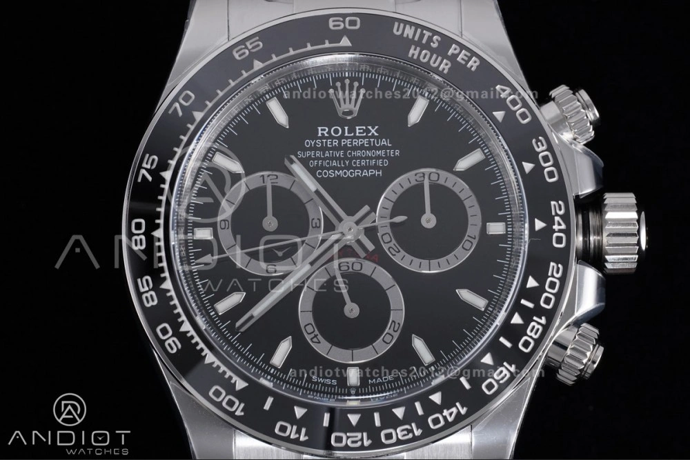 Colorful 2023 Daytona 126500 Clean 1:1 Best Edition 904L Steel Black Dial on SS Bracelet DD 489