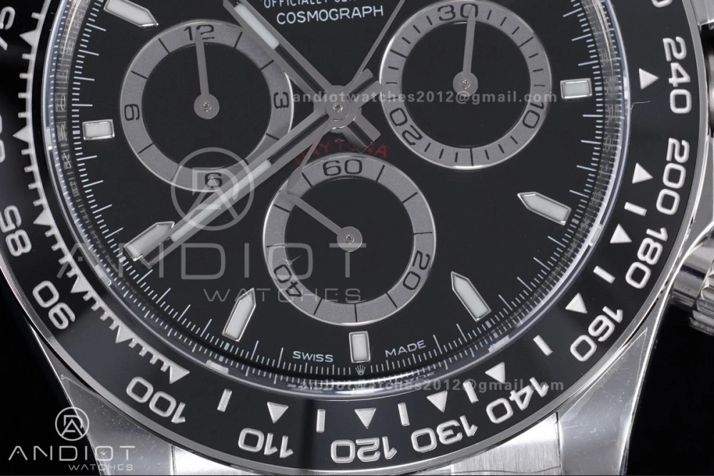 Colorful 2023 Daytona 126500 Clean 1:1 Best Edition 904L Steel Black Dial on SS Bracelet DD 489