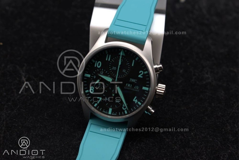 2023 TW Factory Best 1:1   IWC Chronograph IW388106 Mercedes-AMG Petronas FORMULA ONE TEAM Green Fashionable 283