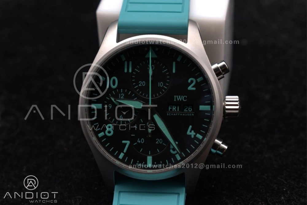2023 TW Factory Best 1:1   IWC Chronograph IW388106 Mercedes-AMG Petronas FORMULA ONE TEAM Green Fashionable 283