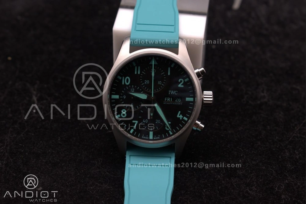 2023 TW Factory Best 1:1   IWC Chronograph IW388106 Mercedes-AMG Petronas FORMULA ONE TEAM Green Fashionable 283