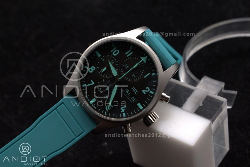 2023 TW Factory Best 1:1   IWC Chronograph IW388106 Mercedes-AMG Petronas FORMULA ONE TEAM Green Fashionable 283