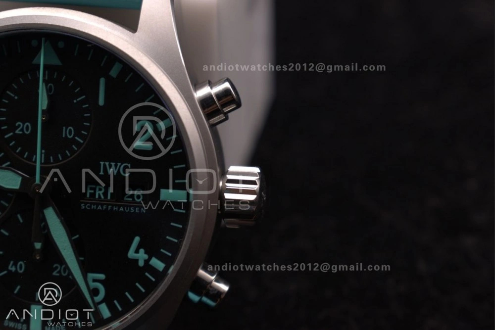 2023 TW Factory Best 1:1   IWC Chronograph IW388106 Mercedes-AMG Petronas FORMULA ONE TEAM Green Fashionable 283