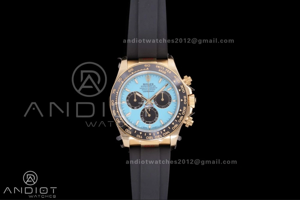 2025 Daytona 126518 QF 1:1 Best Edition Turquoise Dial on Oyster-flex Strap QF4131 V10 (Gain Weight) Comfortable 502