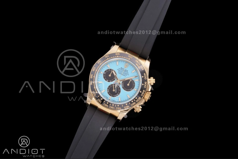 2025 Daytona 126518 QF 1:1 Best Edition Turquoise Dial on Oyster-flex Strap QF4131 V10 (Gain Weight) Comfortable 502
