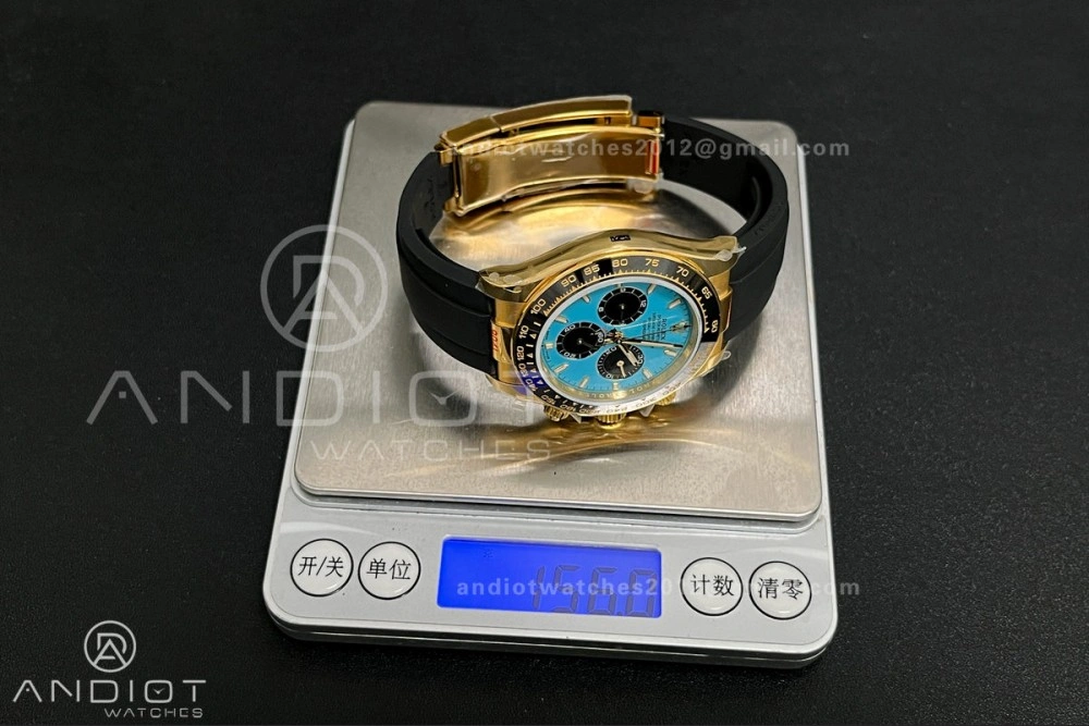 2025 Daytona 126518 QF 1:1 Best Edition Turquoise Dial on Oyster-flex Strap QF4131 V10 (Gain Weight) Comfortable 502