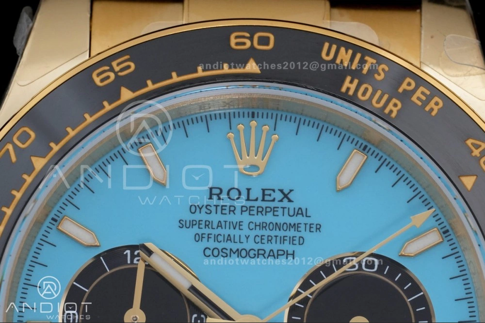 2025 Daytona 126518 QF 1:1 Best Edition Turquoise Dial on Oyster-flex Strap QF4131 V10 (Gain Weight) Comfortable 502