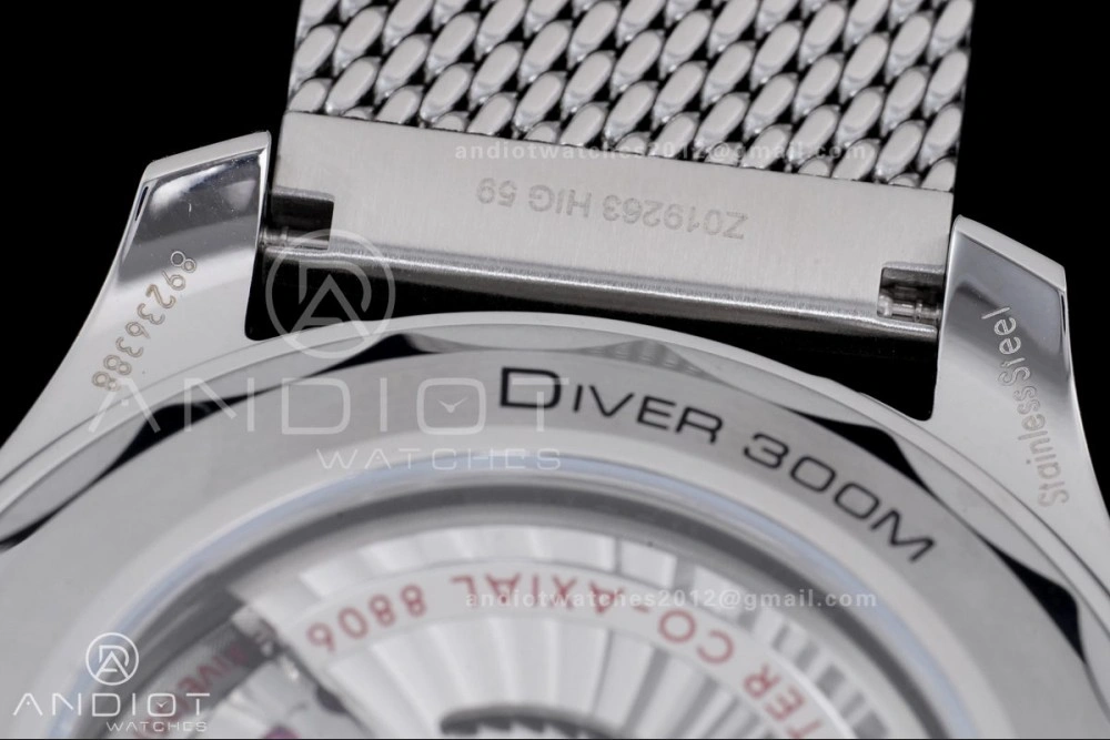 2025 New Seamaster 300 VSF 1:1 Best Edition Black Dial on SS Mesh Bracelet SA TimelessDesign 19