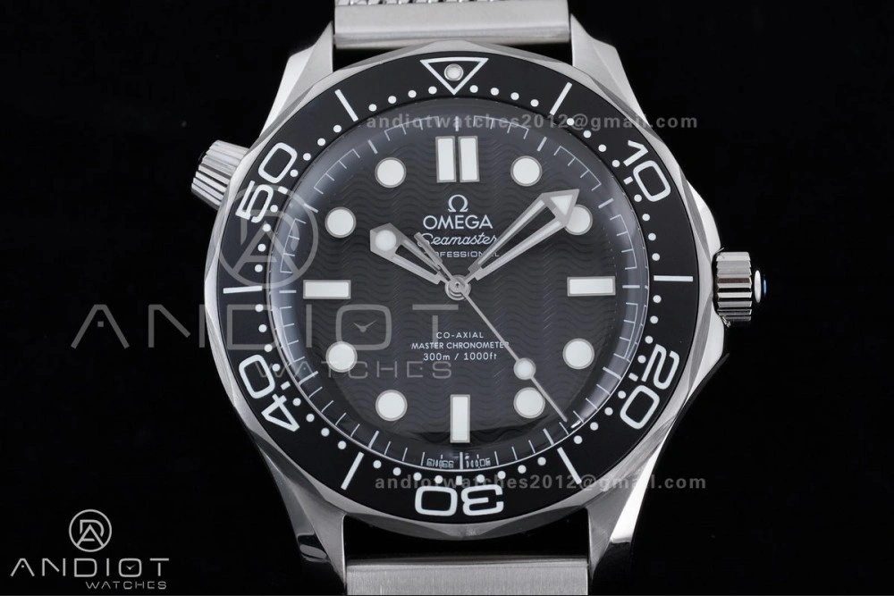 2025 New Seamaster 300 VSF 1:1 Best Edition Black Dial on SS Mesh Bracelet SA TimelessDesign 19