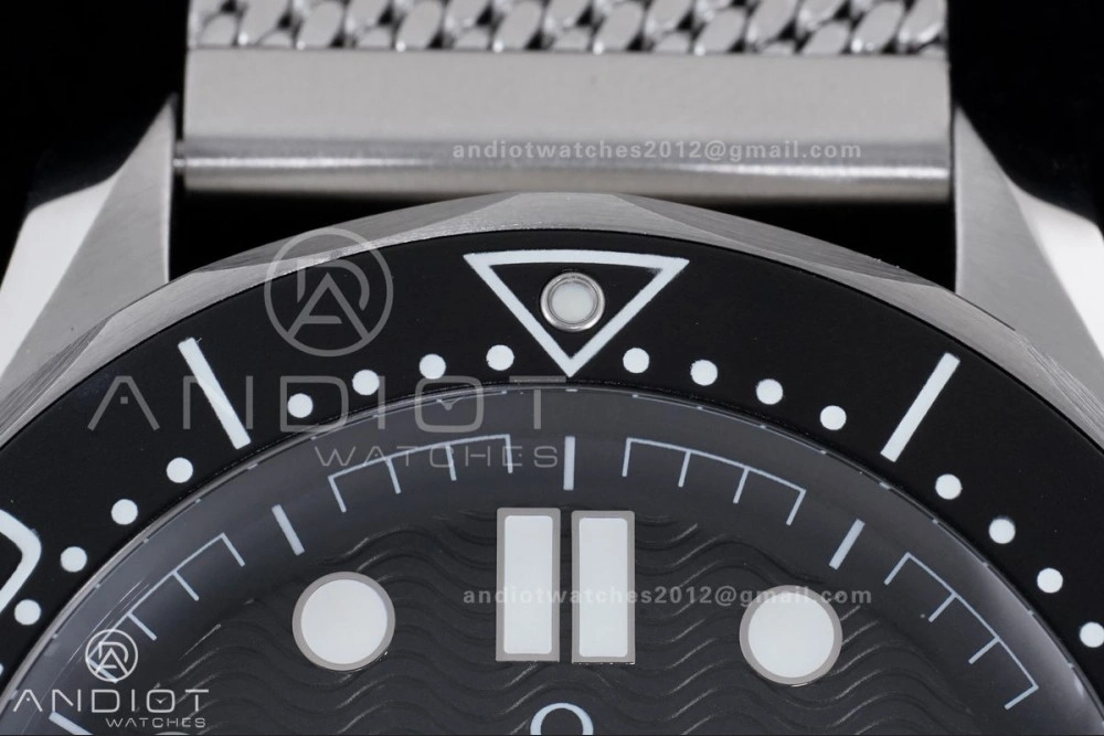 2025 New Seamaster 300 VSF 1:1 Best Edition Black Dial on SS Mesh Bracelet SA TimelessDesign 19