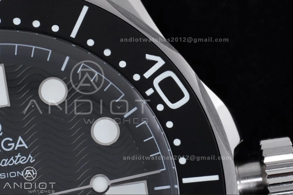 2025 New Seamaster 300 VSF 1:1 Best Edition Black Dial on SS Mesh Bracelet SA TimelessDesign 19