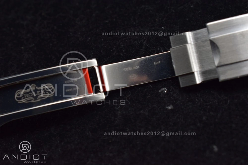 Stretchable Air-King 126900 Clean 1:1 Best Edition 904L Steel Black Dial on SS Bracelet VR 500