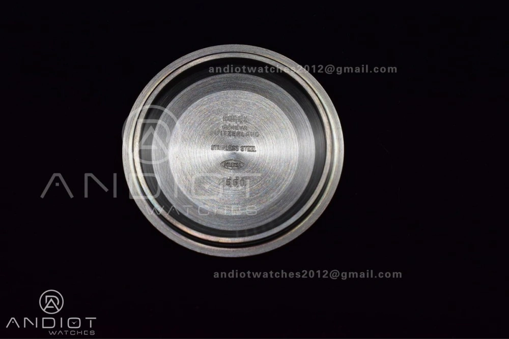 Stretchable Air-King 126900 Clean 1:1 Best Edition 904L Steel Black Dial on SS Bracelet VR 500