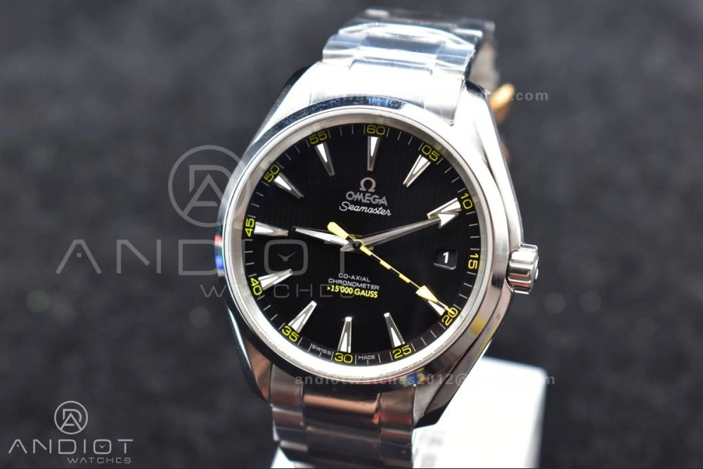 Aqua Terra 150M SS VSF 1:1 Best Edition Black Dial Bumblebee On SS Bracelet A TechFriendly 24