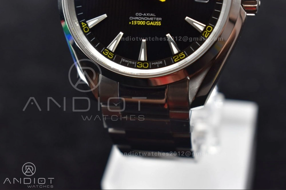 Aqua Terra 150M SS VSF 1:1 Best Edition Black Dial Bumblebee On SS Bracelet A TechFriendly 24