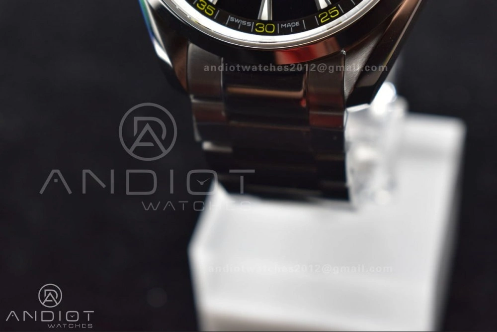 Aqua Terra 150M SS VSF 1:1 Best Edition Black Dial Bumblebee On SS Bracelet A TechFriendly 24