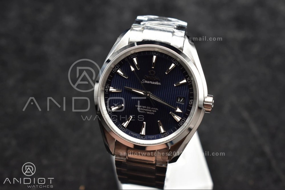 Aqua Terra 150M SS VSF 1:1 Best Edition Blue Vertical Dial On SS Bracelet A Stylish 13