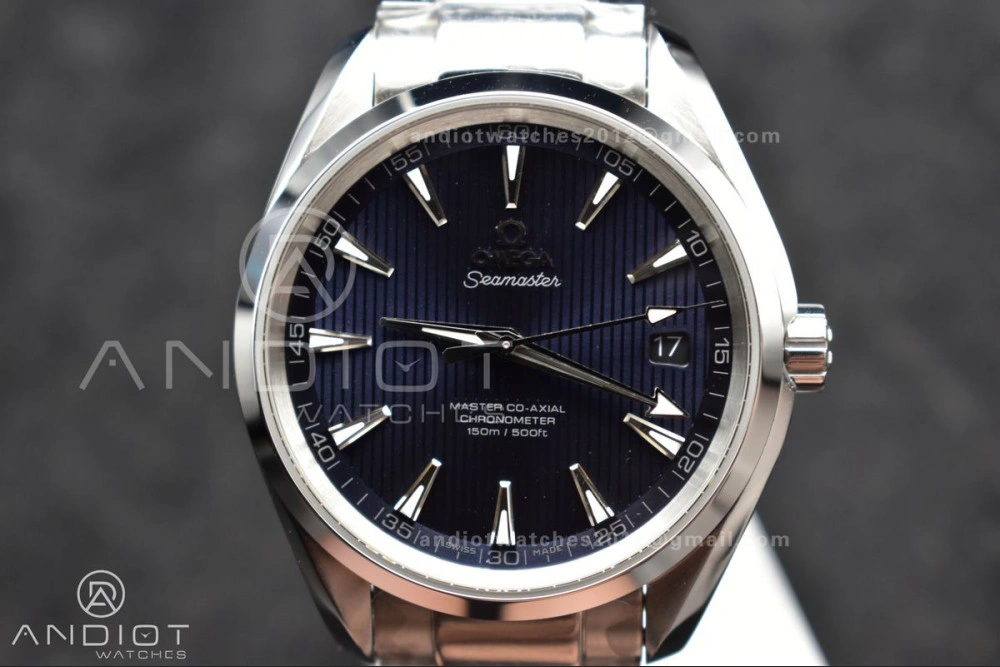 Aqua Terra 150M SS VSF 1:1 Best Edition Blue Vertical Dial On SS Bracelet A Stylish 13