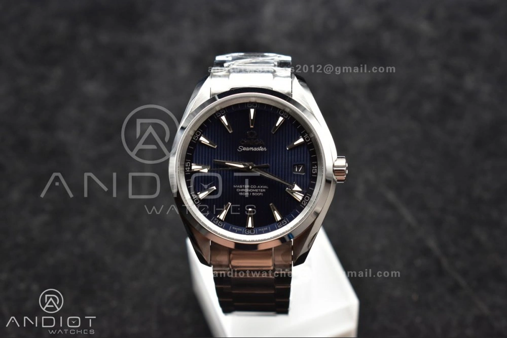 Aqua Terra 150M SS VSF 1:1 Best Edition Blue Vertical Dial On SS Bracelet A Stylish 13