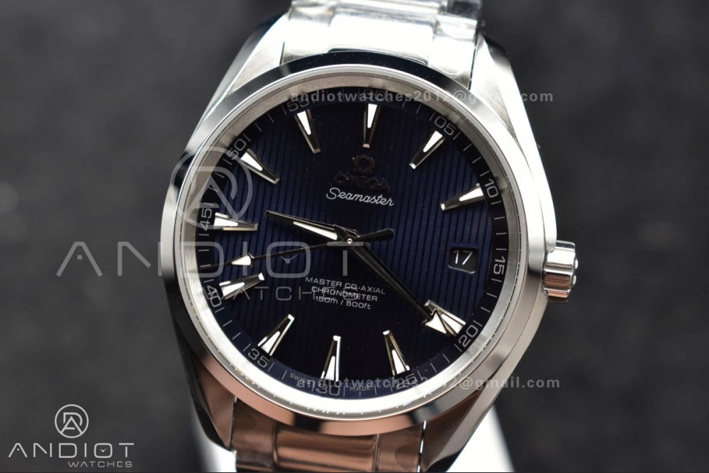 Aqua Terra 150M SS VSF 1:1 Best Edition Blue Vertical Dial On SS Bracelet A Stylish 13