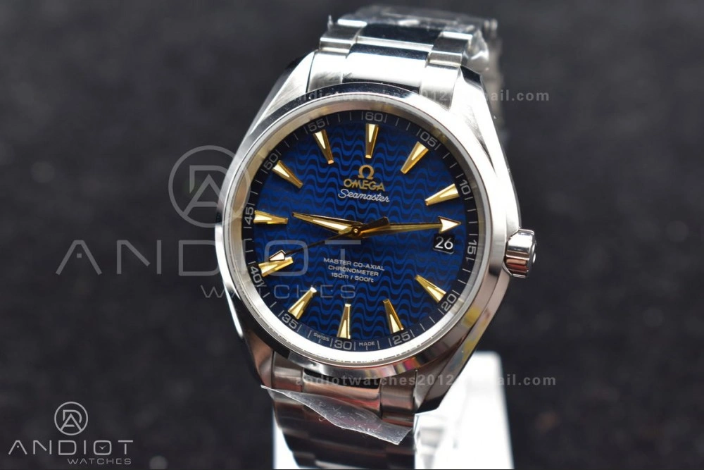 Aqua Terra 150M SS VSF 1:1 Best Edition Blue Waved Dial On SS Bracelet A Sporty 21