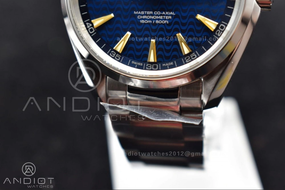 Efficient Aqua Terra 150M SS VSF 1:1 Best Edition Blue Waved Dial On SS Bracelet A 508