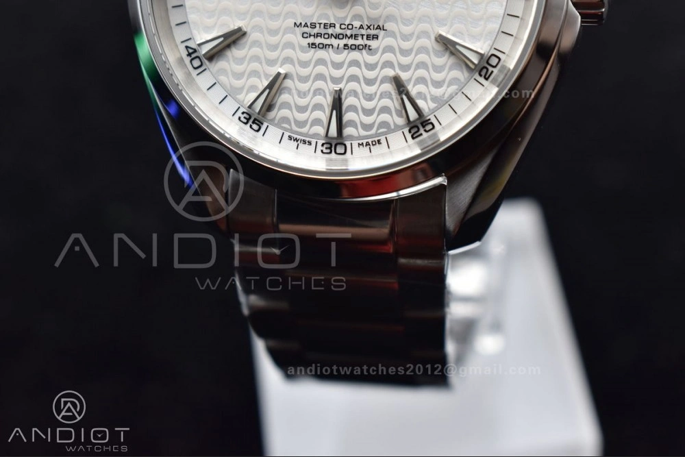 Aqua Terra 150M SS VSF 1:1 Best Edition White Waved Dial On SS Bracelet A FastDry 8