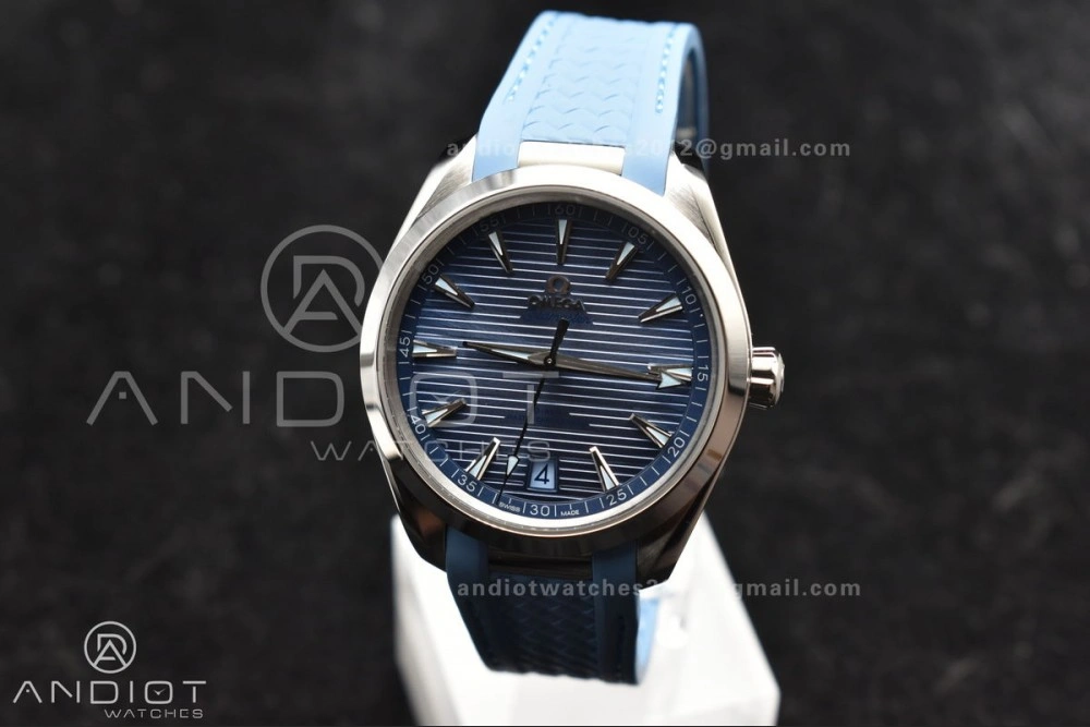 Aqua Terra 41mm VSF 1:1 Best Edition Summer Blue Dial on Blue Rubber Strap A8900 Super Clone Lightweight 515