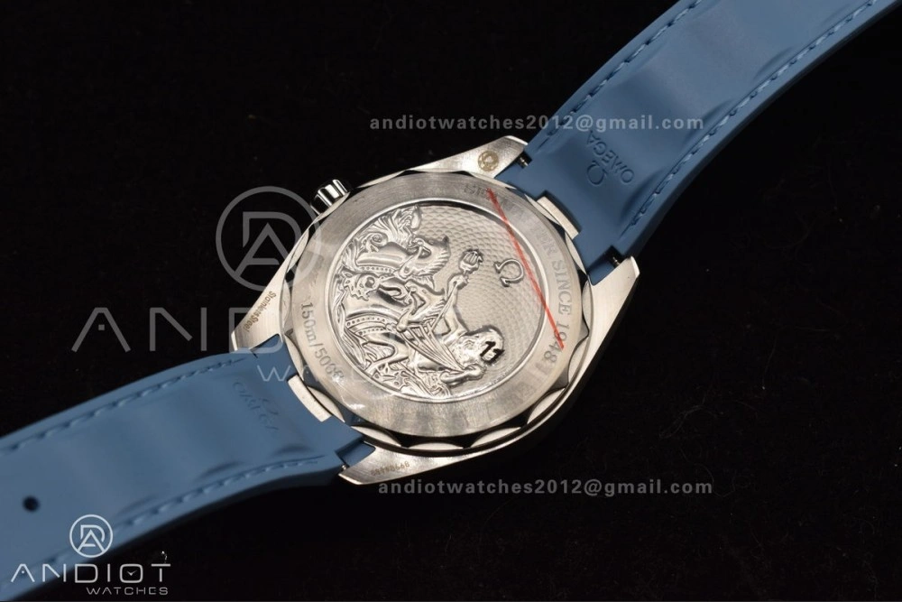 Aqua Terra 41mm VSF 1:1 Best Edition Summer Blue Dial on Blue Rubber Strap A8900 Super Clone Lightweight 515