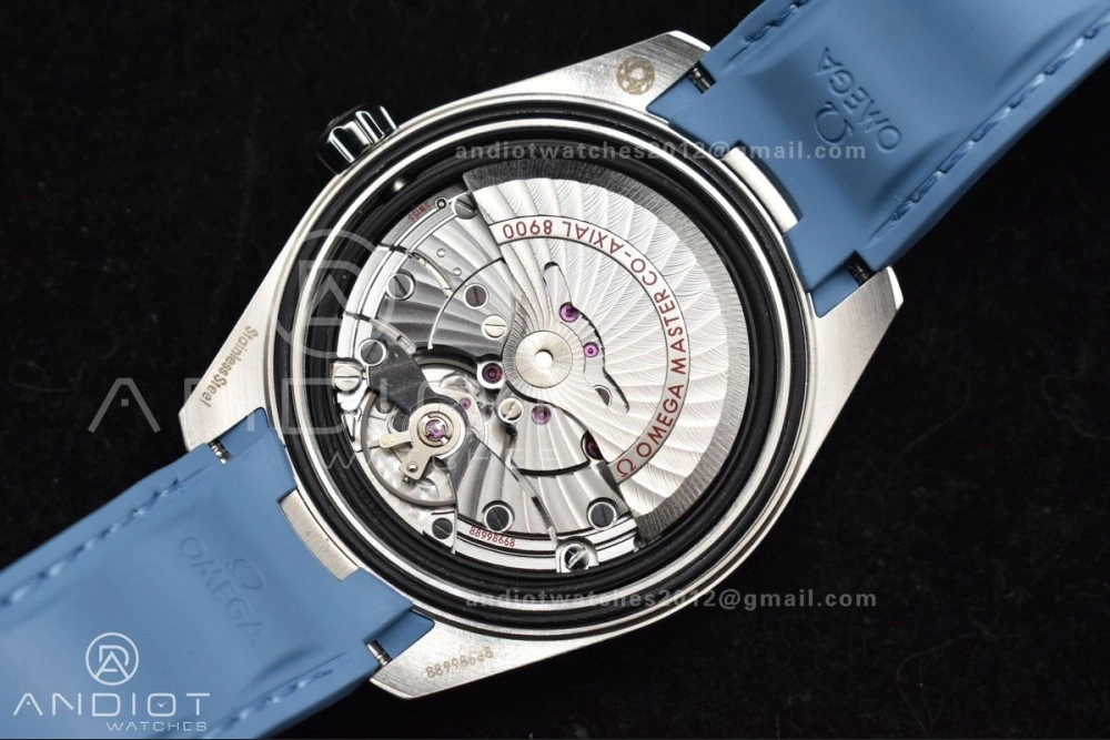 Aqua Terra 41mm VSF 1:1 Best Edition Summer Blue Dial on Blue Rubber Strap A8900 Super Clone Lightweight 515