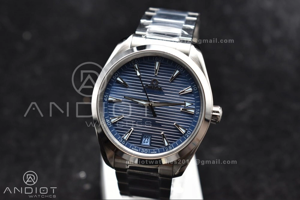 Aqua Terra 41mm VSF 1:1 Best Edition Summer Blue Dial on Stainless Bracelet A8900 Super Clone Sophisticated 12
