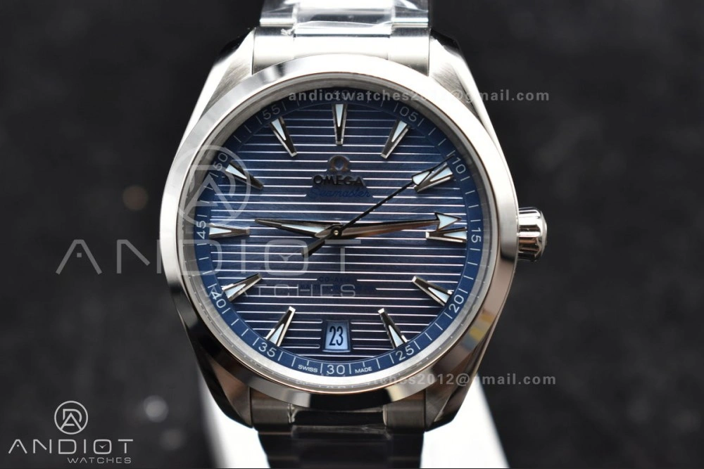 Aqua Terra 41mm VSF 1:1 Best Edition Summer Blue Dial on Stainless Bracelet A8900 Super Clone Sophisticated 12