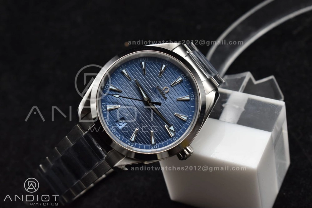 Aqua Terra 41mm VSF 1:1 Best Edition Summer Blue Dial on Stainless Bracelet A8900 Super Clone Sophisticated 12