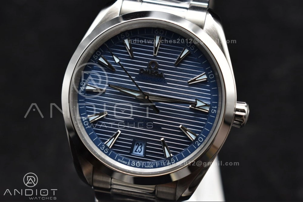 Aqua Terra 41mm VSF 1:1 Best Edition Summer Blue Dial on Stainless Bracelet A8900 Super Clone Sophisticated 12