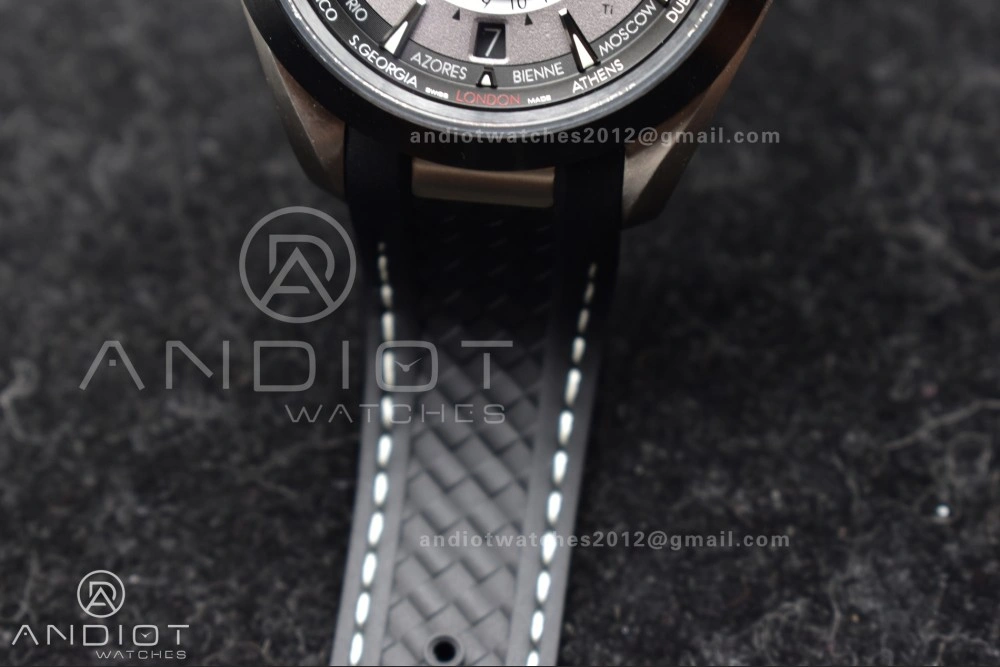 Aqua Terra GMT Worldtimer 43mm Titanium VSF 1:1 Best Edition on SS Bracelet A8938 Super Clone Packable 22