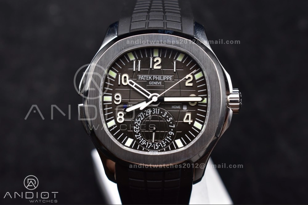 Aquanaut 5164A SS GRF Best Edition Gray Dial on Black Rubber Strap A324 V Affordable 383