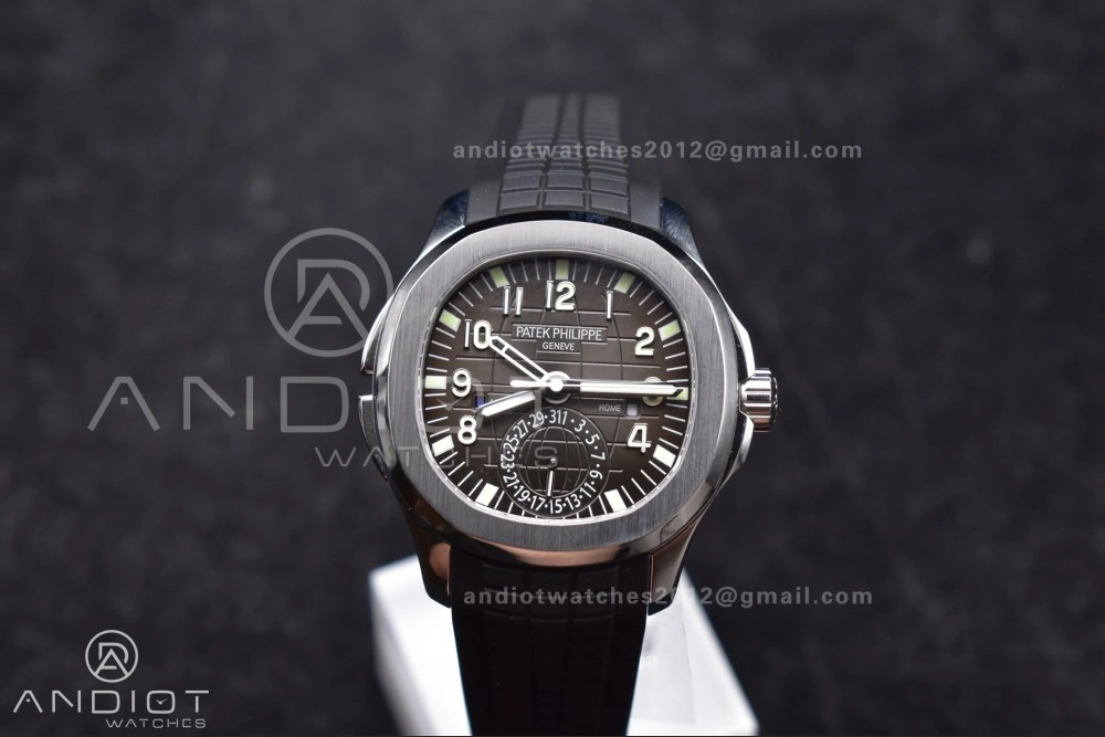 Aquanaut 5164A SS GRF Best Edition Gray Dial on Black Rubber Strap A324 V Affordable 383