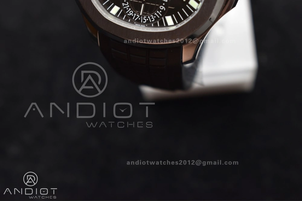 Aquanaut 5164A SS GRF Best Edition Gray Dial on Black Rubber Strap A324 V Affordable 383