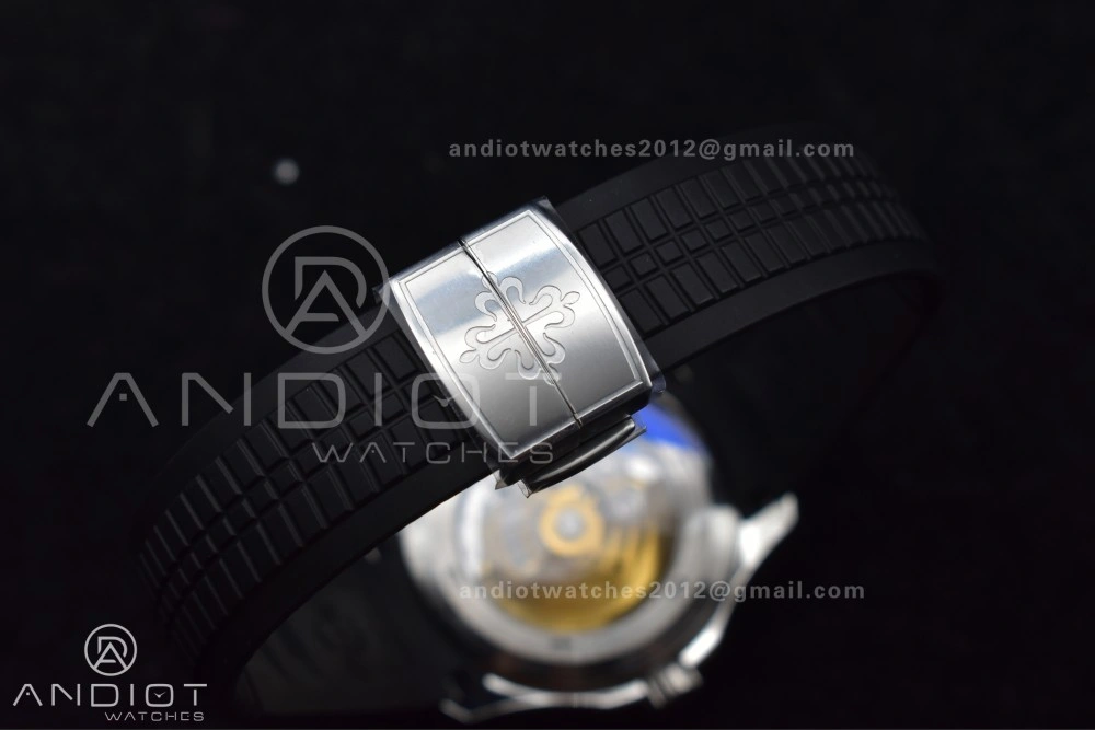 Aquanaut 5164A SS GRF Best Edition Gray Dial on Black Rubber Strap A324 V Affordable 383