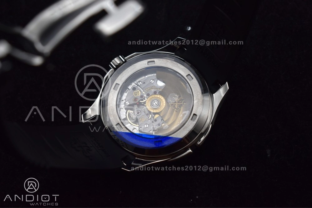 Aquanaut 5164A SS GRF Best Edition Gray Dial on Black Rubber Strap A324 V Affordable 383