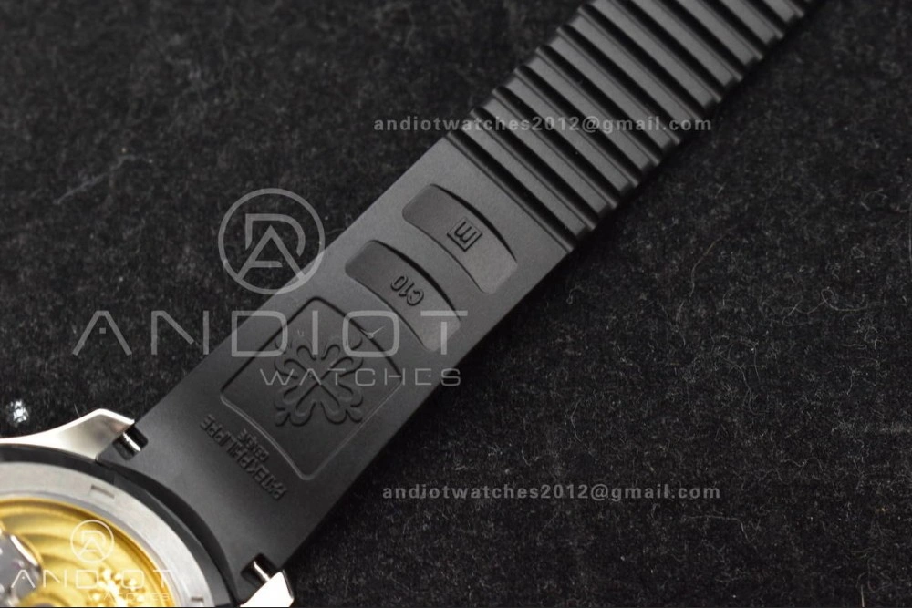 EasyCare Aquanaut 5167A SS 3KF Best Edition Black Dial on Black Rubber Strap A330 Super Clone V 374