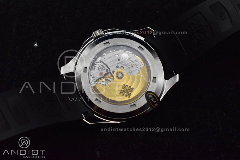 EasyCare Aquanaut 5167A SS 3KF Best Edition Black Dial on Black Rubber Strap A330 Super Clone V 374