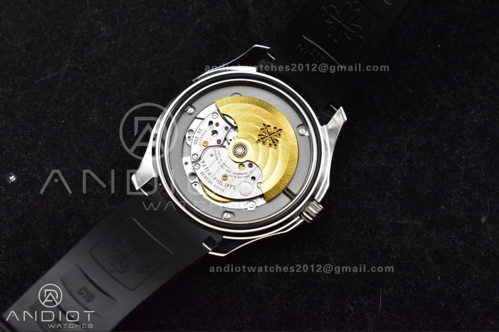 EasyCare Aquanaut 5167A SS 3KF Best Edition Black Dial on Black Rubber Strap A330 Super Clone V 374
