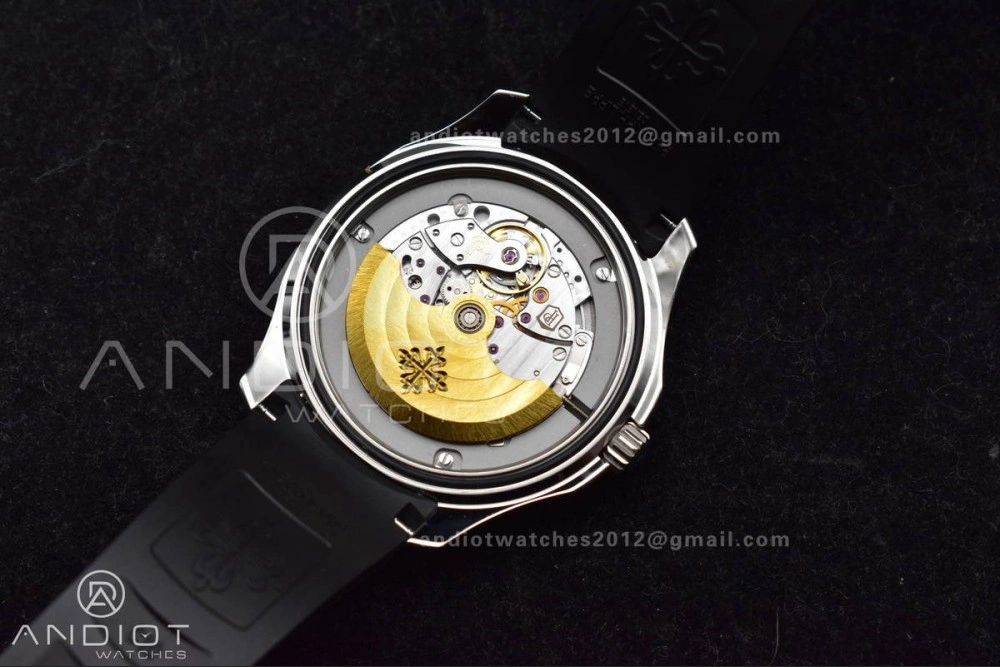 EasyCare Aquanaut 5167A SS 3KF Best Edition Black Dial on Black Rubber Strap A330 Super Clone V 374
