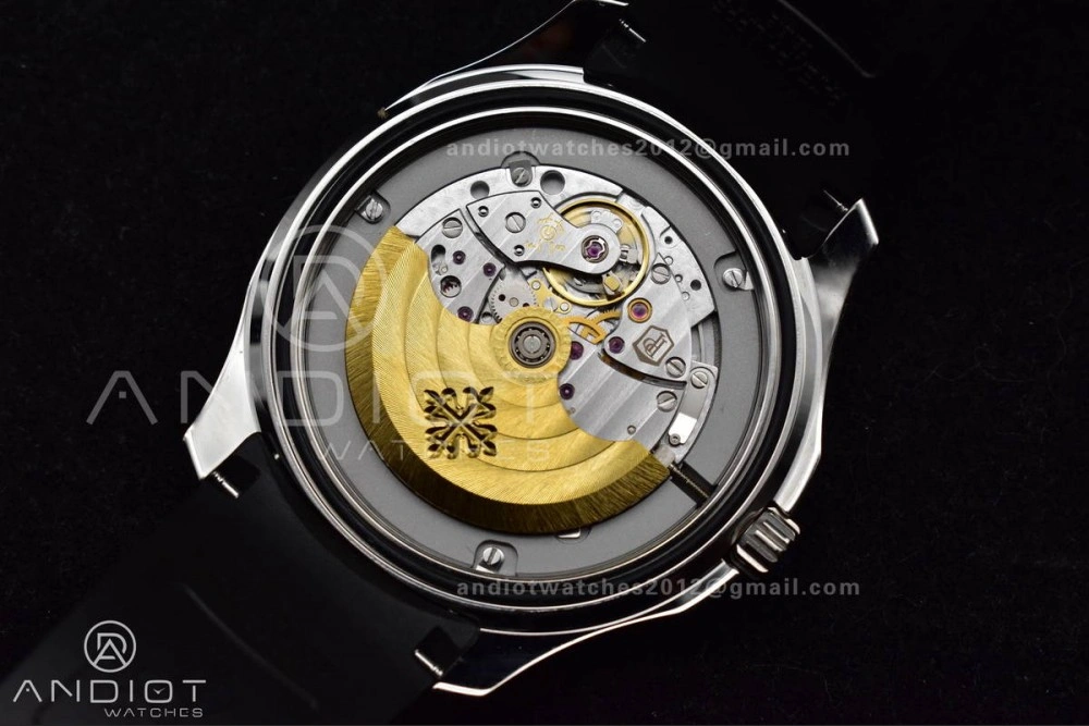 EasyCare Aquanaut 5167A SS 3KF Best Edition Black Dial on Black Rubber Strap A330 Super Clone V 374