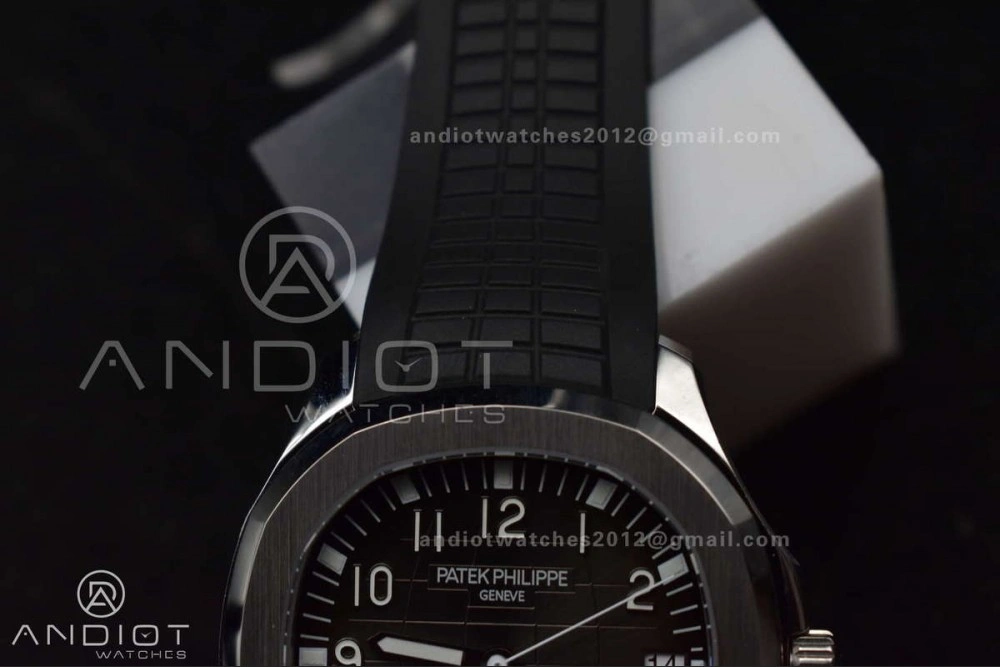 WrinkleFree Aquanaut 5167A SS ZF 1:1 Best Edition Black Dial on Black Rubber Strap 324CS V 377