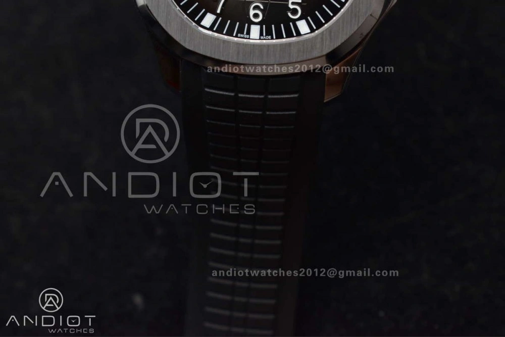 WrinkleFree Aquanaut 5167A SS ZF 1:1 Best Edition Black Dial on Black Rubber Strap 324CS V 377