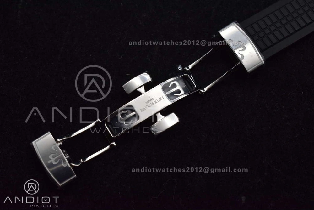 WrinkleFree Aquanaut 5167A SS ZF 1:1 Best Edition Black Dial on Black Rubber Strap 324CS V 377
