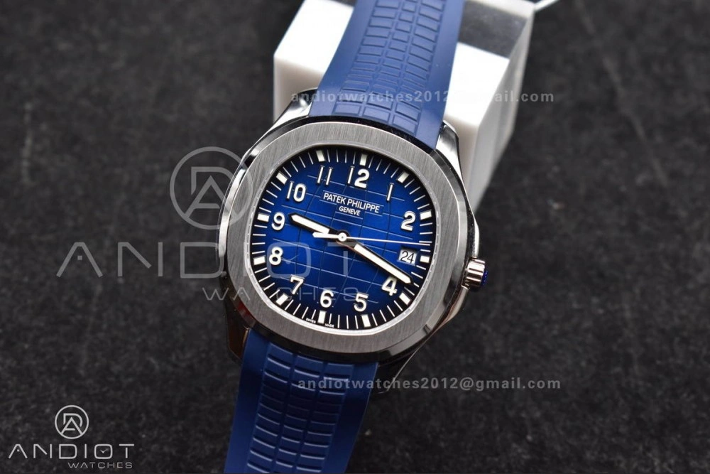 Practical Aquanaut 5167G 42mm SS 3KF 1:1 Best Edition Blue Dial on Blue Rubber Strap A330 Super Clone V 385