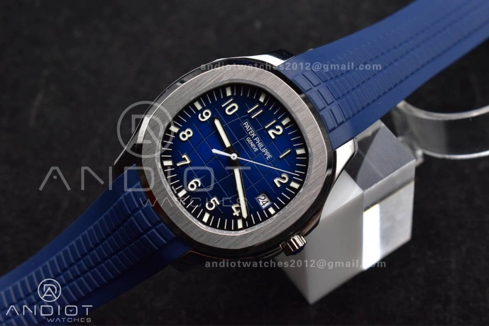 Practical Aquanaut 5167G 42mm SS 3KF 1:1 Best Edition Blue Dial on Blue Rubber Strap A330 Super Clone V 385